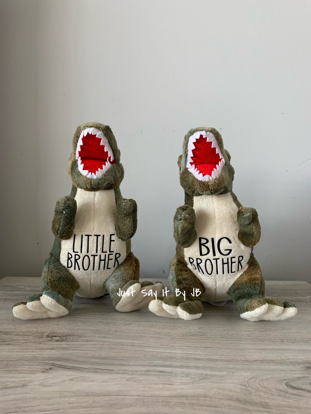 Big Brother Trex Dinosaur Little Brother Trex Dinosaur Etsy