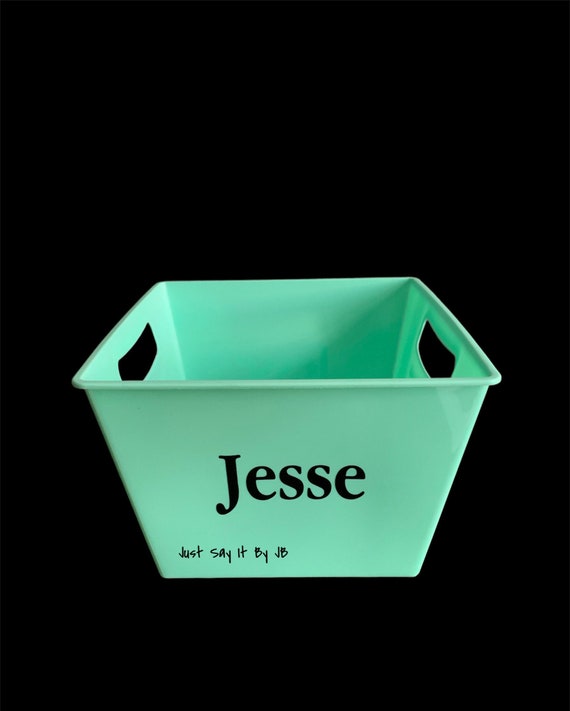 Personalized Storage Bin Custom Name Bin Custom Bin Etsy