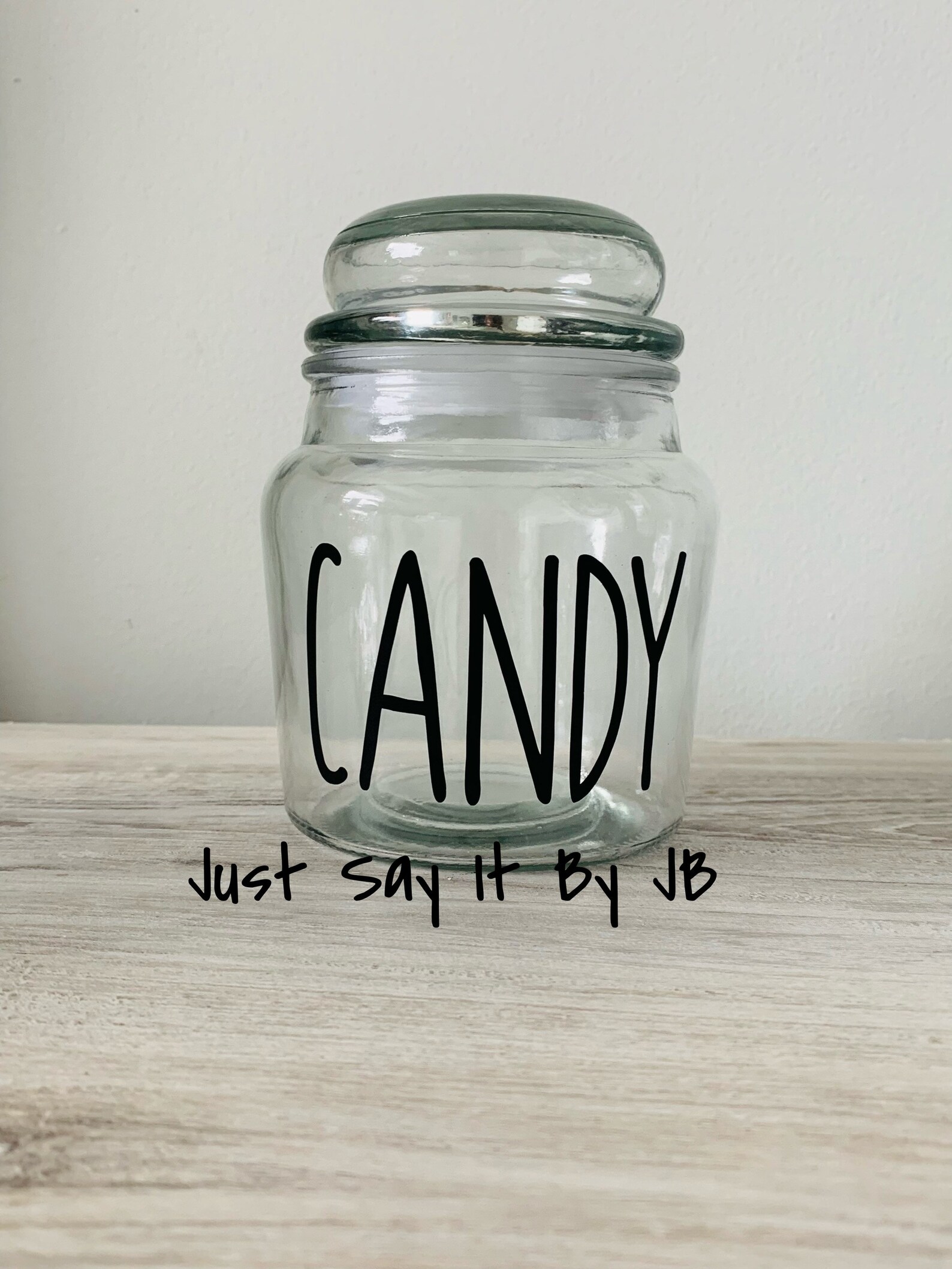 Glass Candy Jar Candy Jar Desk Candy Jar Custom Candy Jar Etsy
