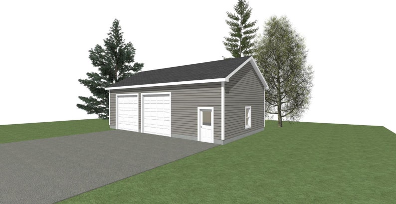 garage-plans-40-x-24-2-car-garage-plans-12-wall-6-12-pitch-etsy