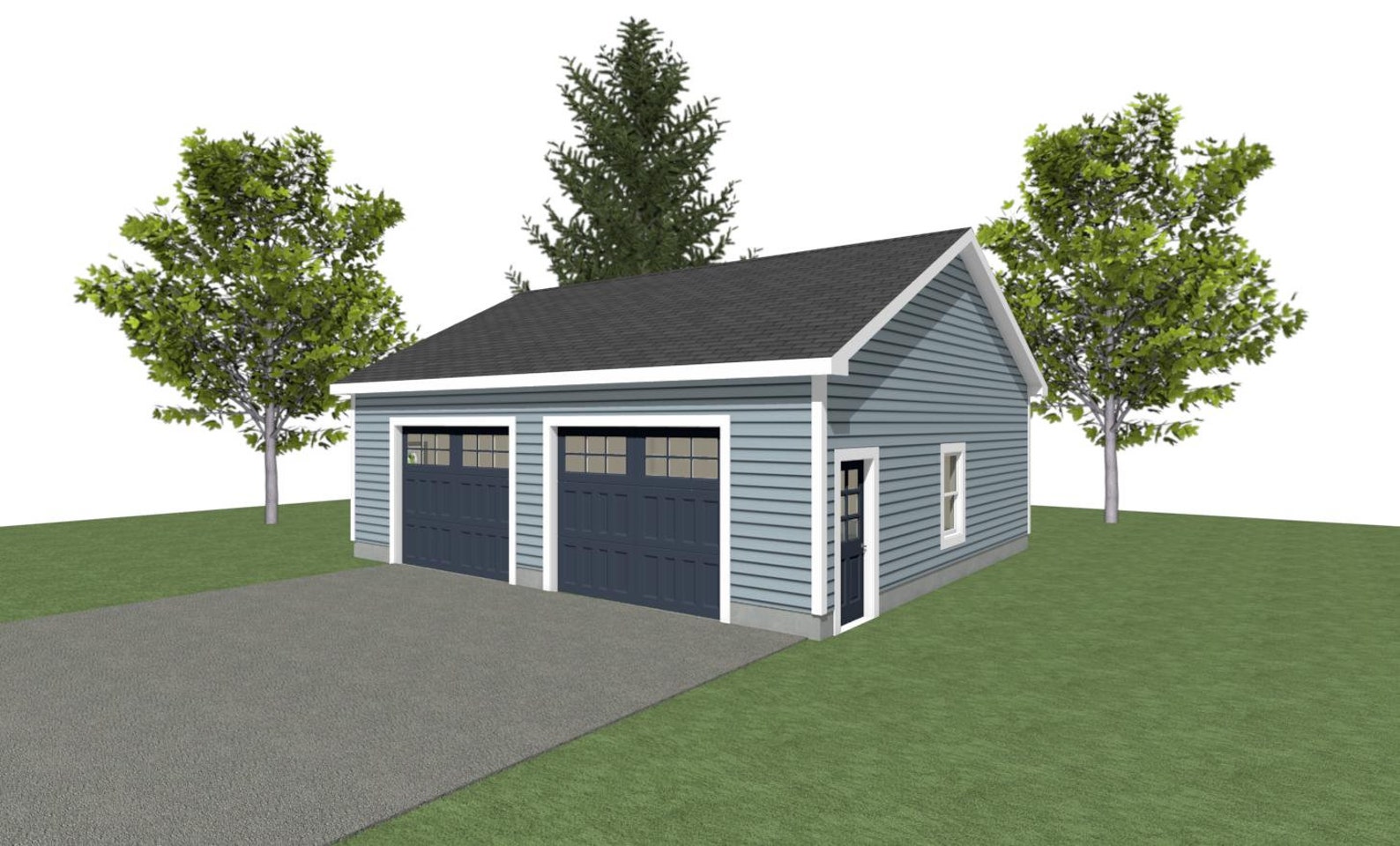 GARAGE PLAN 32 X 28 2 Car Garage Plans 10 Wall 6 12 And 8 12 Pitch garage-plan-32-x-28-2-car-garage-plans-10-wall-6-12-and-8-12-pitch