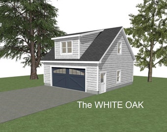 2-Car Garage Plans: 28x28, 10' Wall, Storage Above (Digital Download)