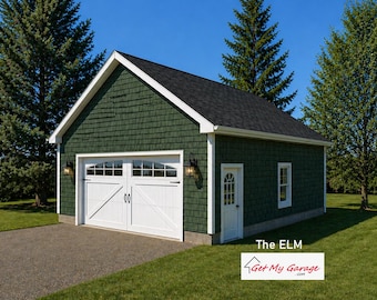2 Car Garage Plans : 26 x 30, 10' Wall, 4/12, 6/12 and 8/12 Pitch, with Materials List  - ( Digital Download )