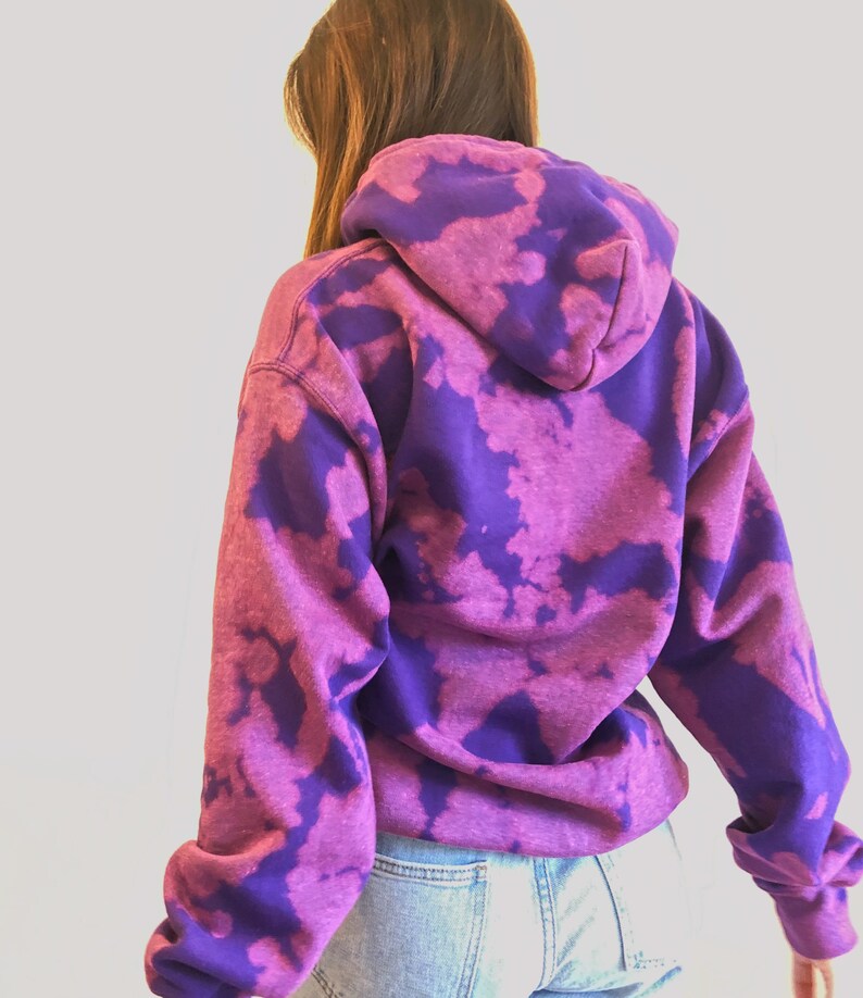 bleach dyed sweatshirt