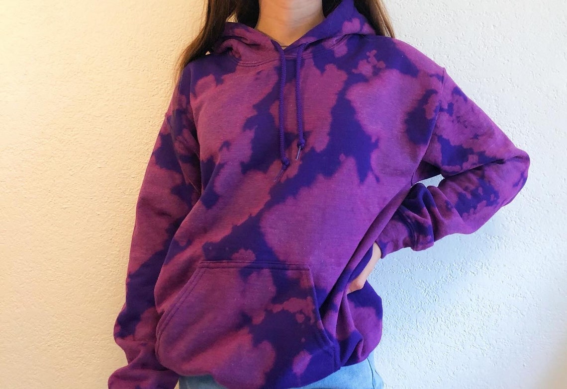 bleach tie dye patterns hoodie