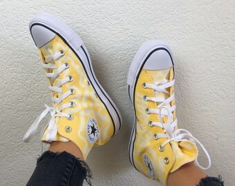 yellow converse high cut