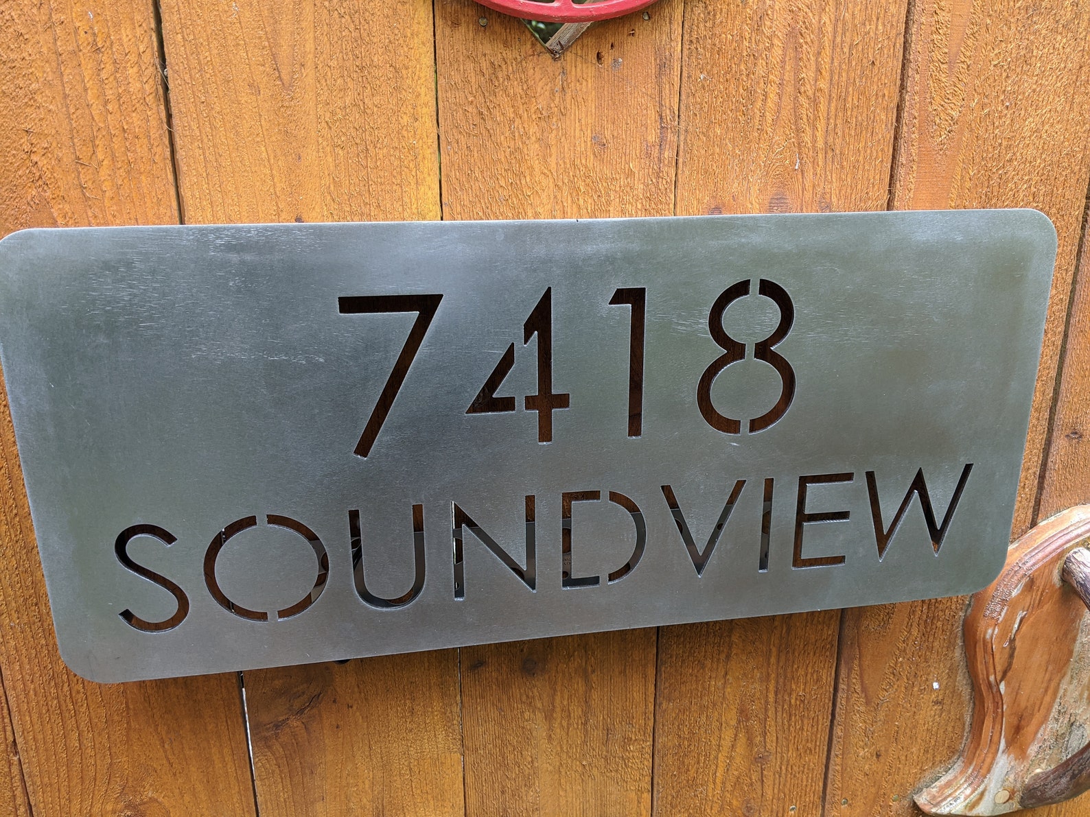 Stainless Steel Backlit Address Sign Etsy