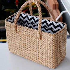 cesta de ervas marinhas, bolsa de praia, cesta de aguapé, bolsa de praia de palha, bolsa de ervas marinhas, bolsa de palha