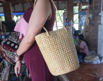 Straw bags, Large straw tote beach bag, Straw Bags for women, Tote bag with Zipper, Woven Bags, Straw Beach tote, Summer tote bag