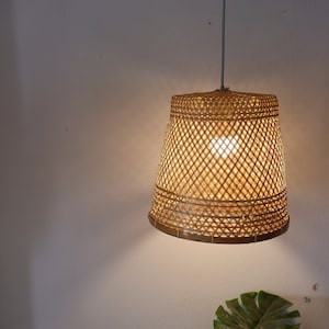 Bamboo Pendant Light, Wedding Light, Ceiling Lights, Bamboo Lamp Shade