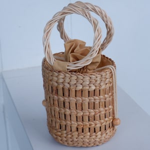 Stroh Eimertasche, Strandtasche, Strohtasche, Strandtasche, Hyazinthenkorb, Eimertasche, Stroh Handtaschen, Stroh Geldbörse, Weidenkorb, Sommer Strandtasche