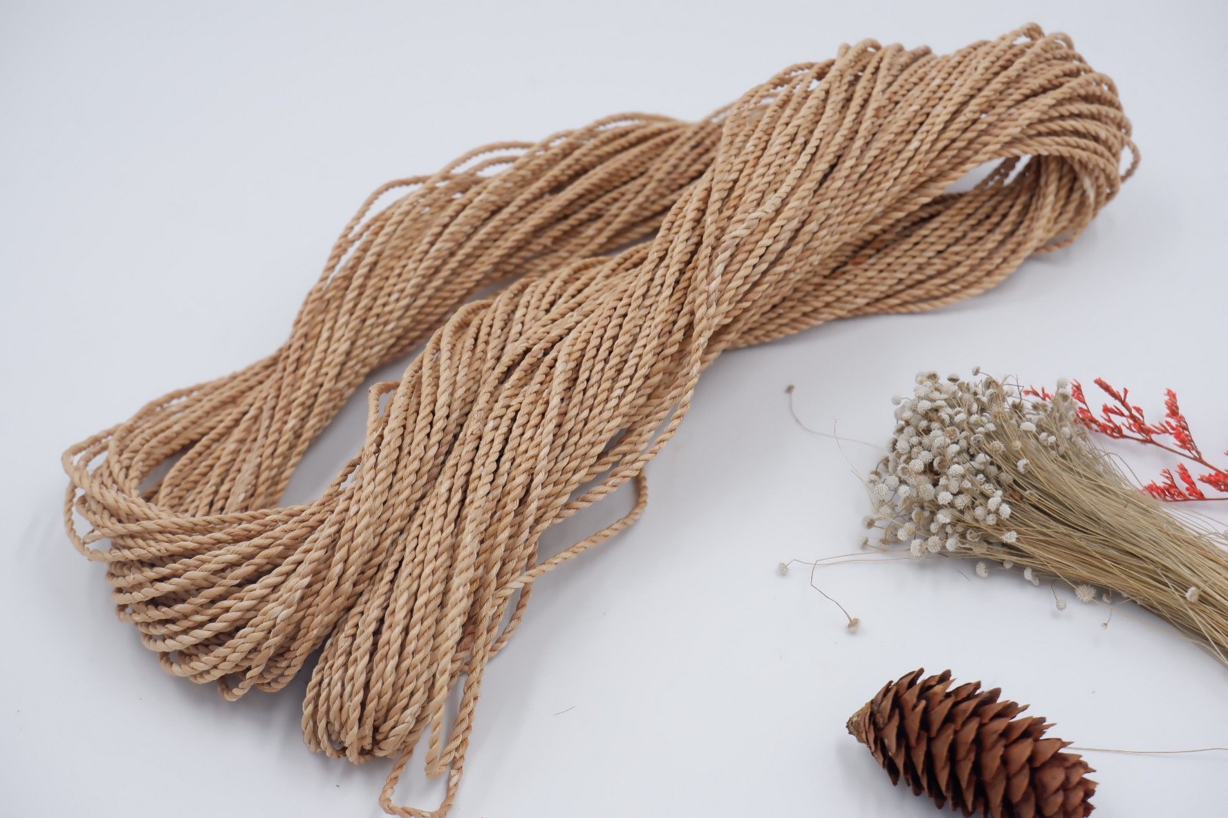 5mm 4mm 3mm 2mm natural water hyacinth rope / Twisted Rope / Etsy