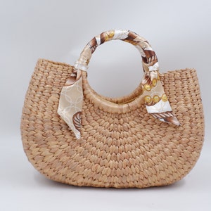 Women handbag straw basket, Straw beach bag, Welcome Favor Bag, Bachelorette Party Bags image 1