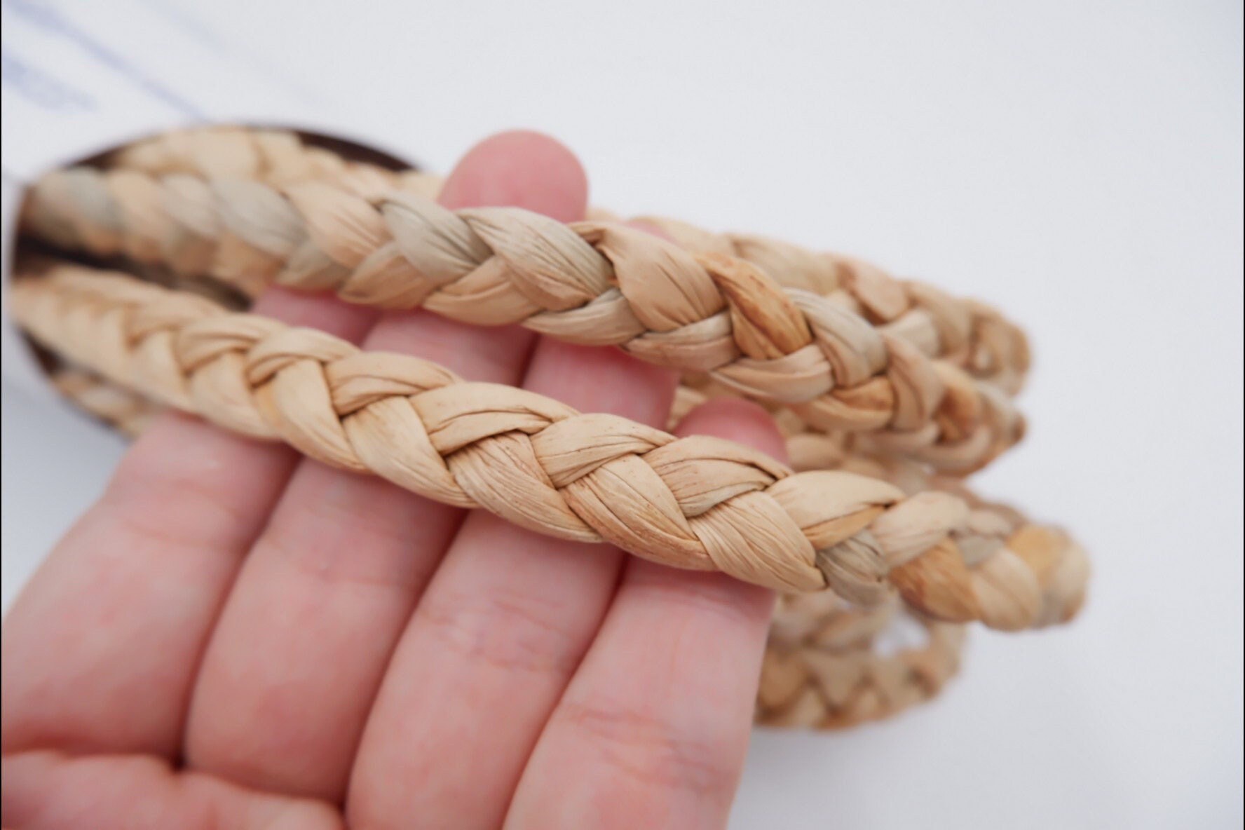 12mm Natural Water Hyacinth Rope, 1/2 Inches Water Hyacinth Rope