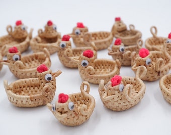 50 pcs 100 pcs Chicken mini, Chicken Key Chain, Cheap Wedding Favors, Party Favors