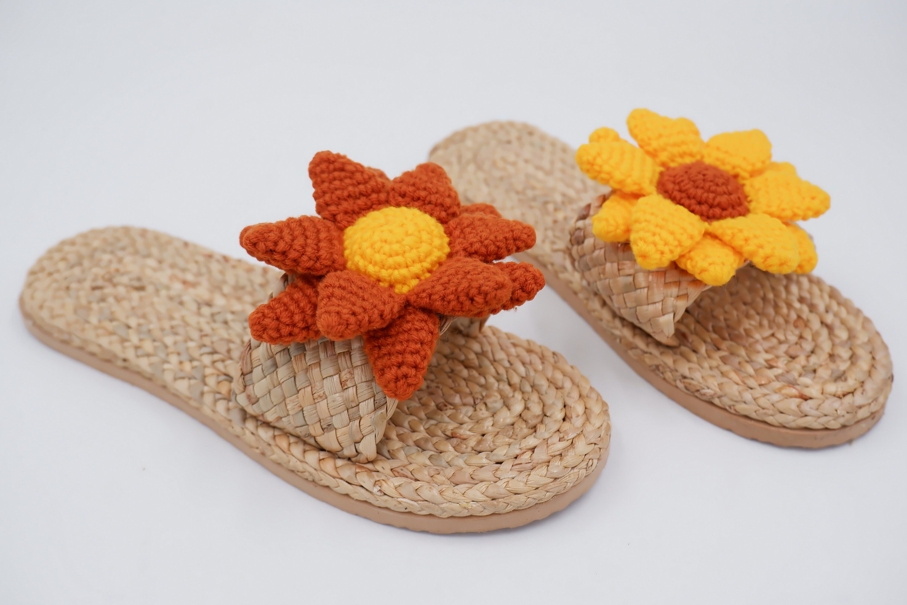 Water Hyacinth Sandals Flower Crochet Sandals Beach Sandals - Etsy