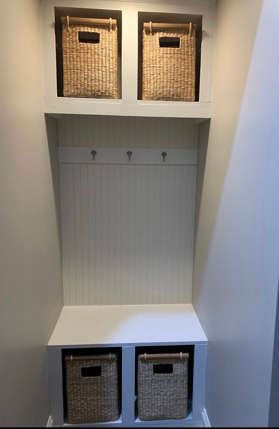 Panier Rectangulaire En Jacinthe D'eau Tressée Avec Poignée