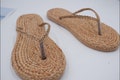 Water Hyacinth Beach Sandals: Bohemian Raffia Slippers product logo