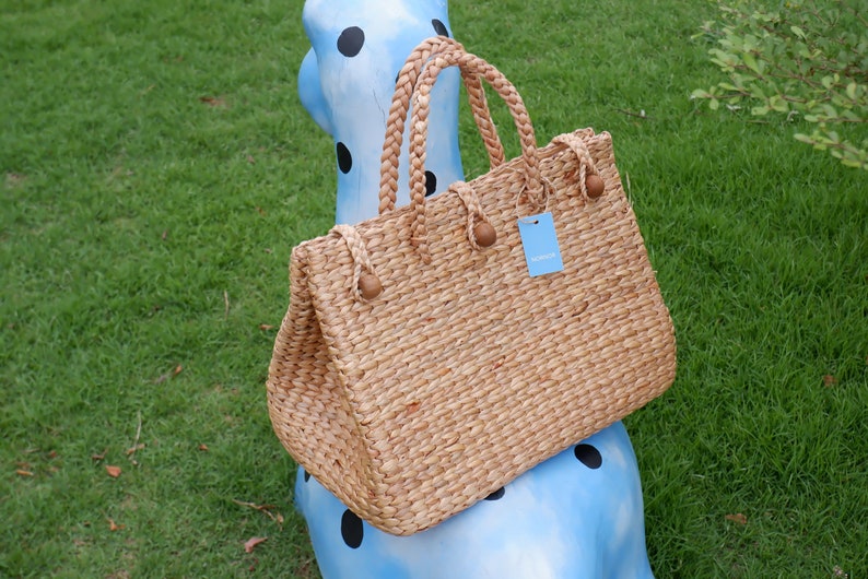 X Large Basket, Large Wicker Bag, Tote Bag for Summer, Shopping Basket