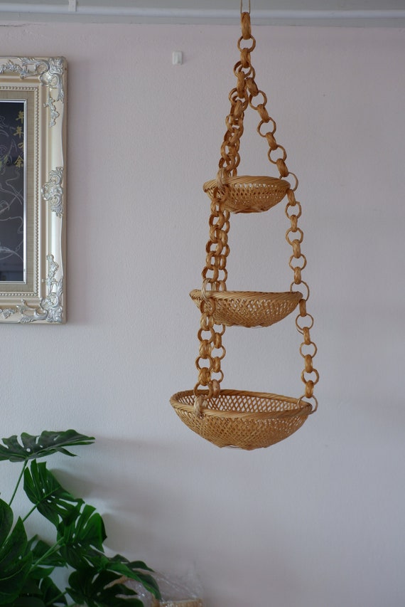 Cesta de fruta colgante Cocina - Etsy España