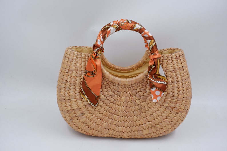 Women handbag straw basket, Straw beach bag, Welcome Favor Bag, Bachelorette Party Bags image 3