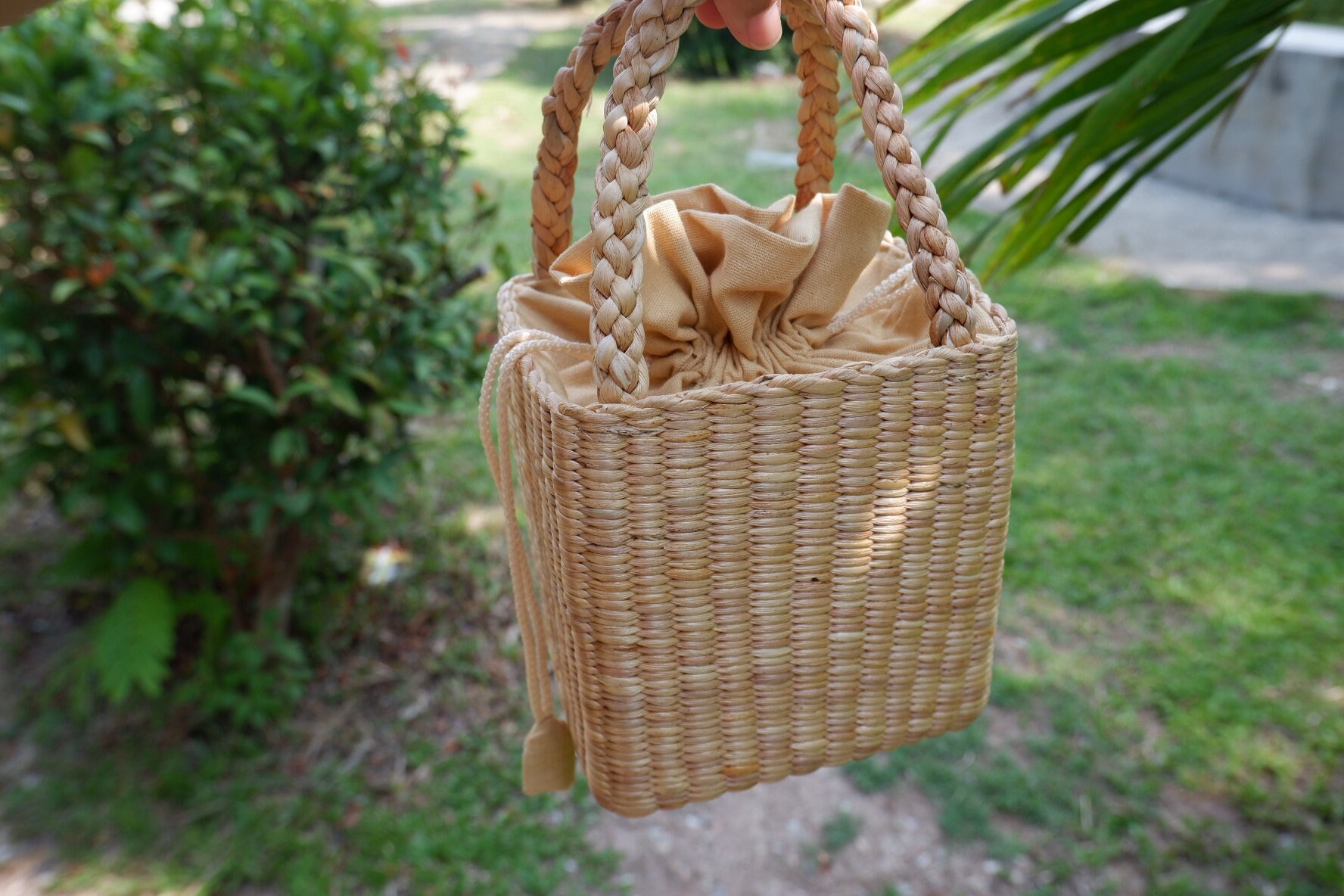Woven Beach Bag Straw Bag Top Handle Bags Boho Bag Mini Etsy
