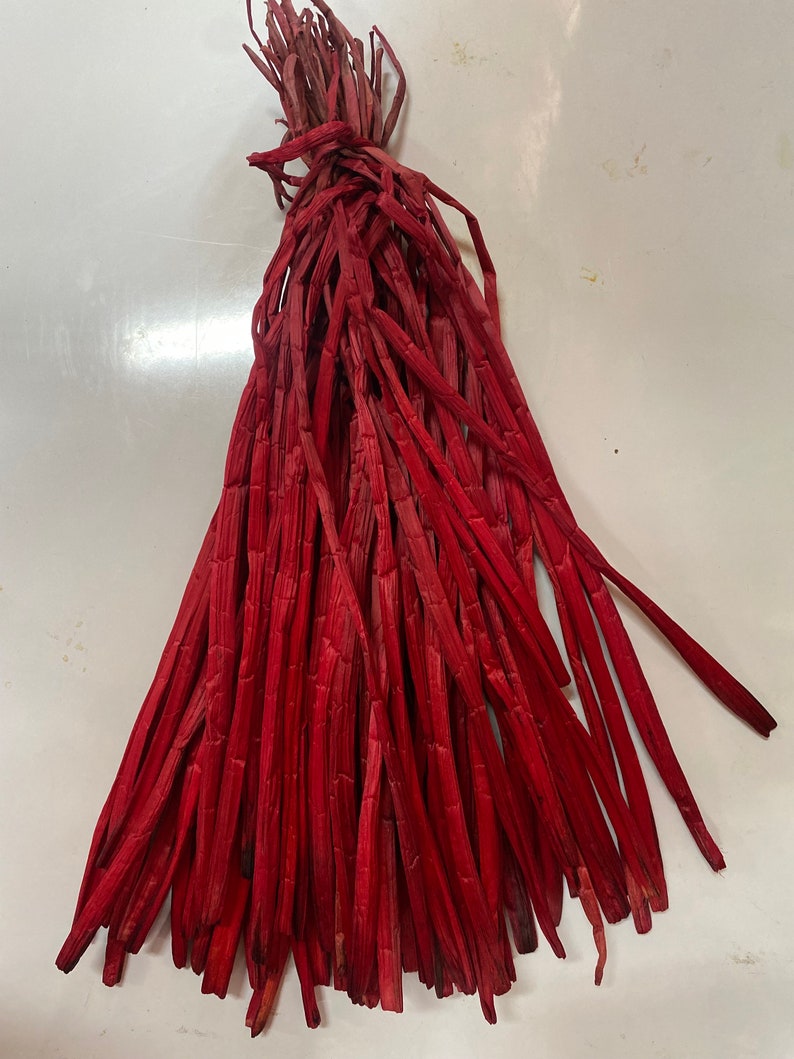 Red Natural Rope 100 Red Water Hyacinth Ropes: Natural Furniture Weaving Material - Etsy