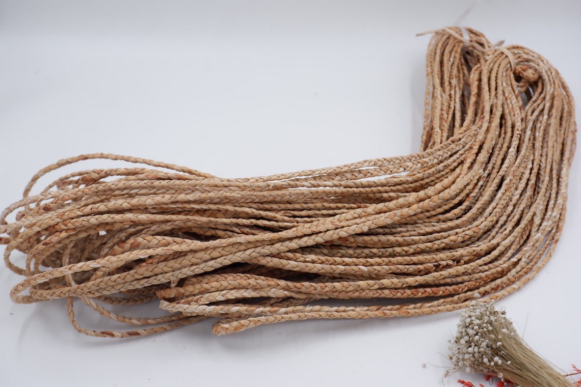 5mm natural water hyacinth rope / Braided Rope / Wrapping Etsy