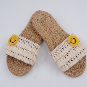 Beach Sandals, Bohemian Slippers, Bohemian Slippers, hotel slippers, Straw Sandals, Greek Bridal, Bohemian, Raffia Shoes
