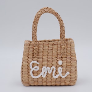 sac pour enfants, sac de paille personnalisé pour enfants, sac à main petite fille, sacs à main en paille