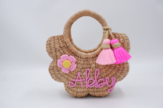 Kids Purse Kids Bag Flower Girl Gift Kids Fashion Childrens Bag Bag Girl Girls Mini Purse Personalized Straw Bag Girls Purse Etsy Ireland