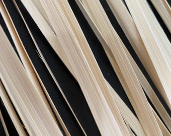 200 tiras de bambú natural (1 x 60 cm): para tejer cestas (hazlo tú mismo).