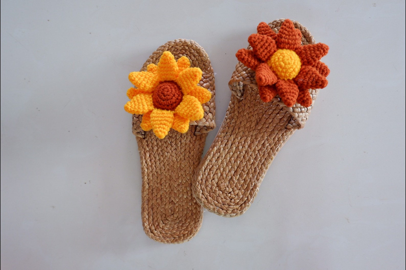 Water Hyacinth Sandals Flower Crochet Sandals Beach Sandals | Etsy