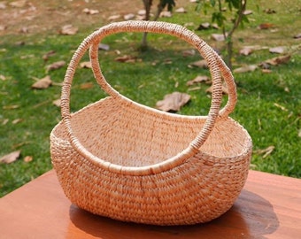 cesta de paja regalo cocina almacenamiento, cesta de jacinto, cesta de boda, cesta tejida, cesta de frutas
