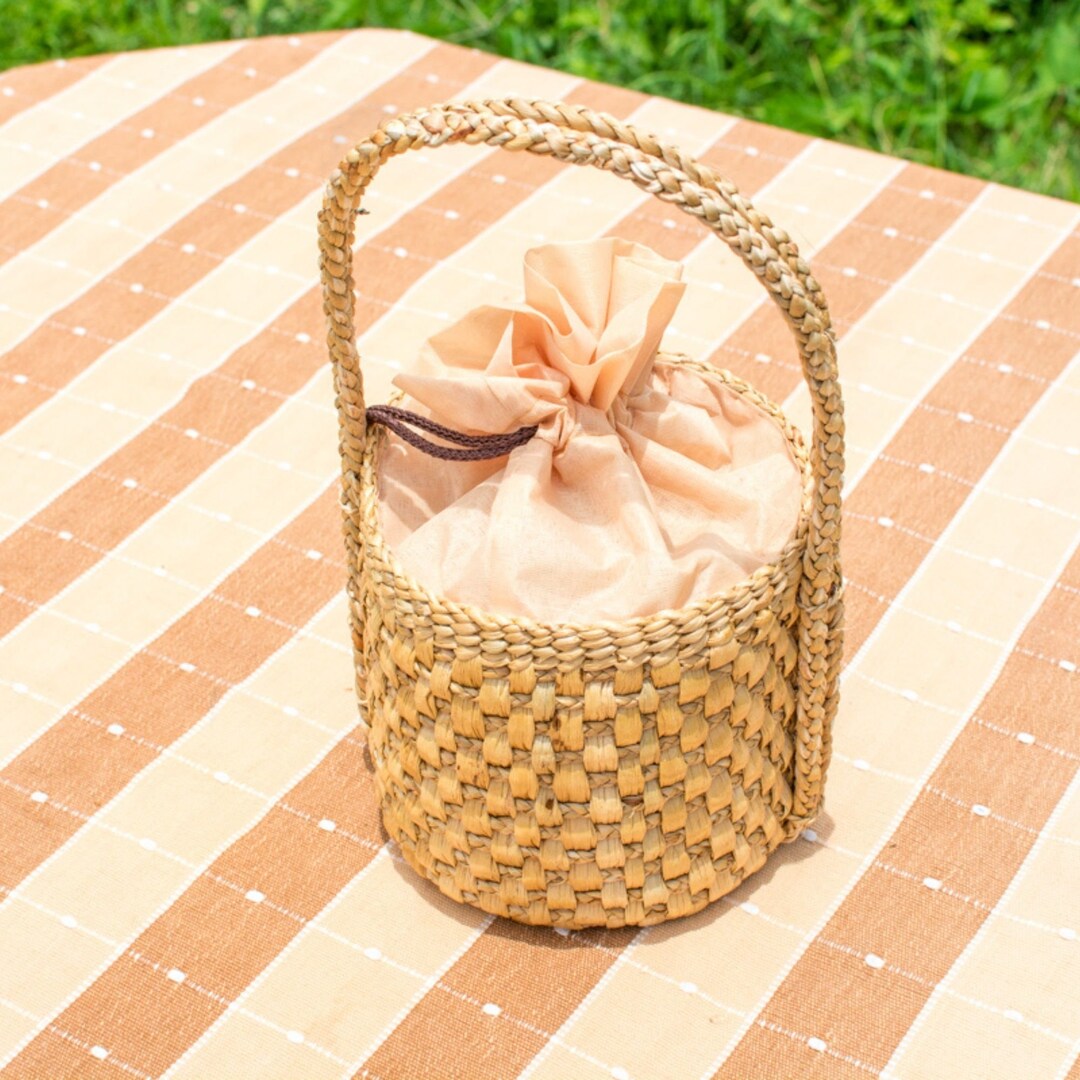 Handcrafted Water Hyacinth Basket: Small Woven Straw Bag - Etsy