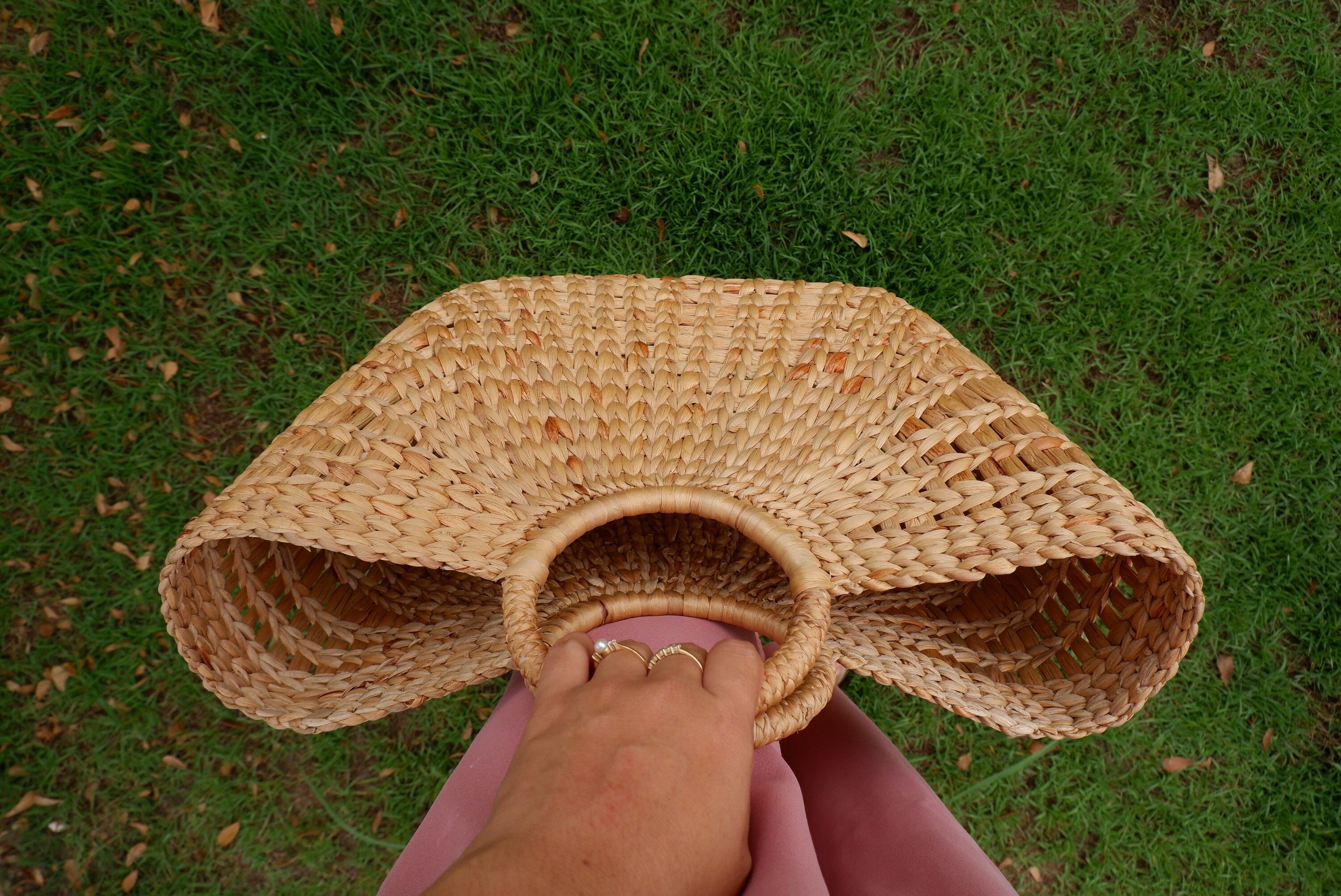 Handcrafted Water Hyacinth Beach Bag With Tassel - Etsy