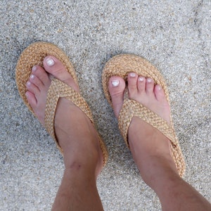 Summer Sandals, Hotel slippers, Slippers bridesmaid, Raffia Shoes, Barefoot, Seagrass Slippers, Greek sandals, Bachelorette Slippers, Sandal