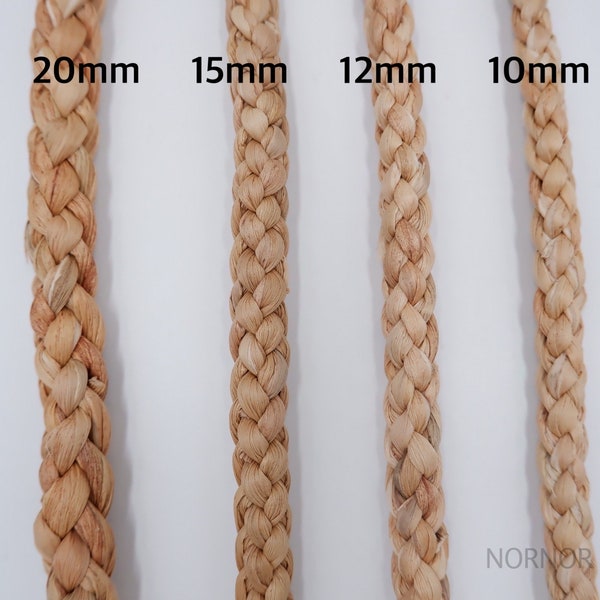 100cm Natural Water hyacinth Rope, Braided Rope, Rope Plant Basket, Rug Rope, Natural Water hyacinth Rope, Twisted Rope, Decorating Weddings