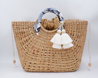 Large beach bag, bridesmaid beach gifts, straw beach bag for women