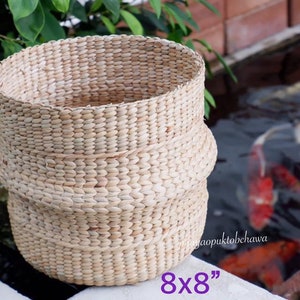 S M size Plant pot baskets, Indoor woven plant basket, Baskets for plants, Indoor planter, Seagrass Woven Belly Basket, Flower Girl
