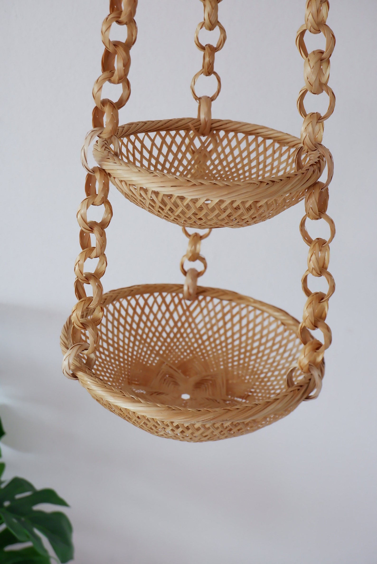 Hanging Fruit Basket Hanging Baskets Kitchen Three Tier Etsy