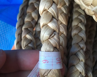 15mm natural water hyacinth rope, braided rope, natural rope for furniture, water hyacinth rope for Cat Scratching