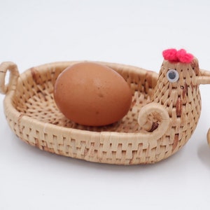 Chicken Egg Storage Basket, Chicken Basket, Vintage Chicken Basket, Egg Basket, Flower basket, Fruit basket