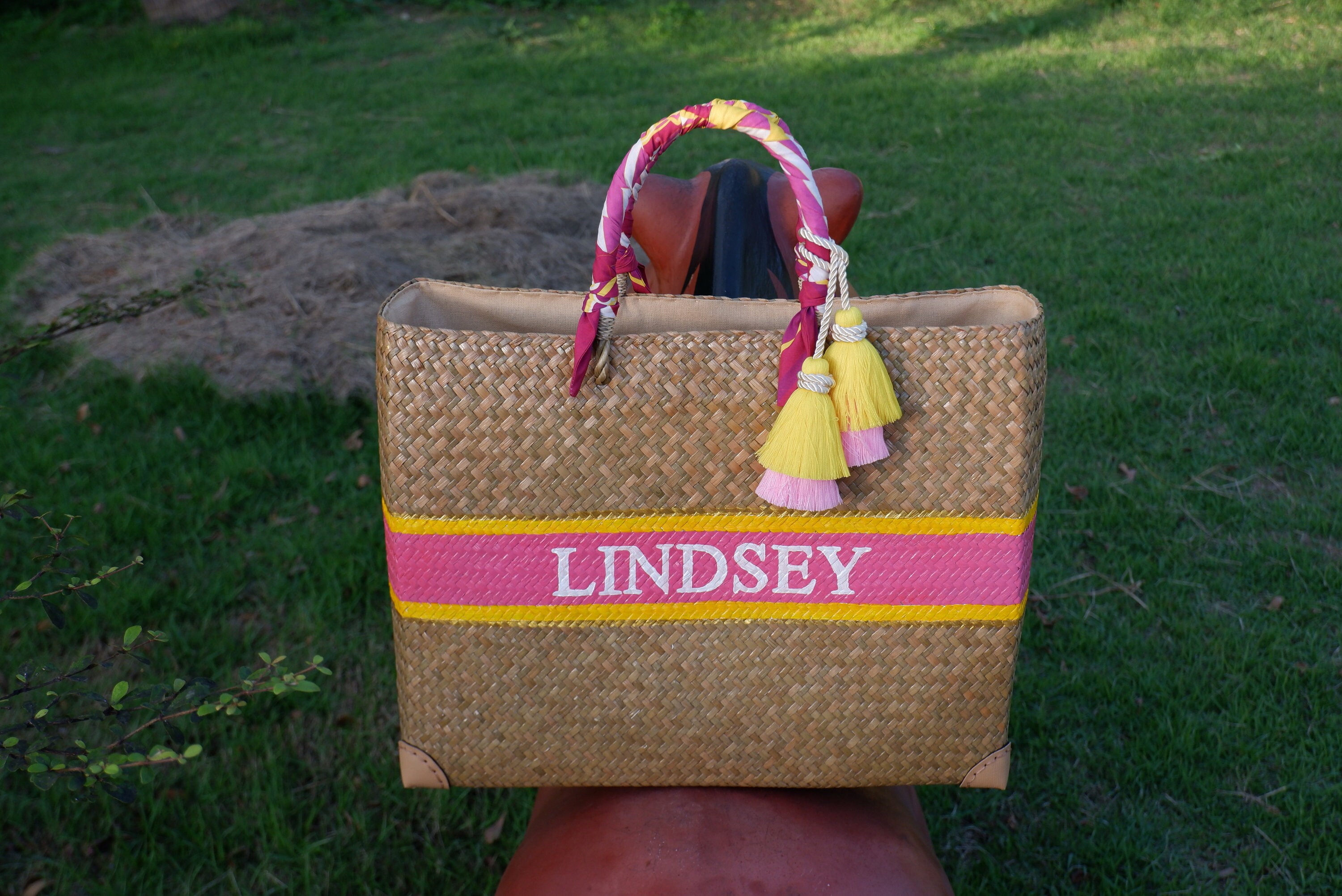 Straw Beach Bag Personalized Bag Engagement Gift Wedding Favor Bags