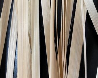 100 tiras de bambú natural (1,5 x 60 cm): para tejer cestas (hazlo tú mismo).