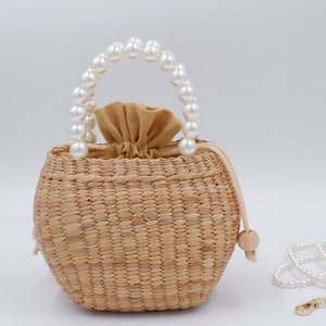 Sangle) panier de fille de fleur, sac de perles enfants, mini sac à bandoulière perle, sac pour enfants, sac de petite fille, sac à main pour enfants, cadeau d'anniversaire, cadeau de petite fille