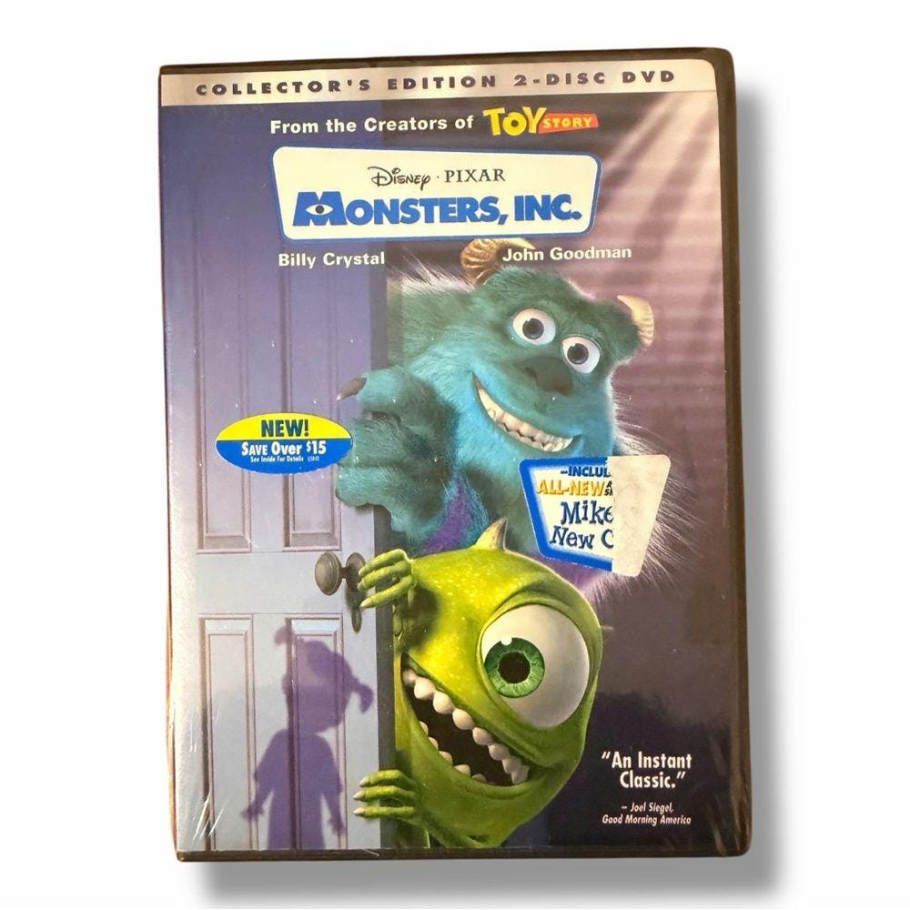 Disney Pixar Monsters, Inc. 2002 Collector's Edition DVD NEW Factory Sealed  NOS - Etsy