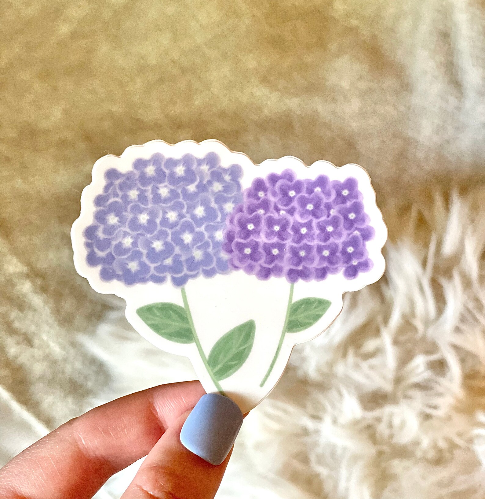 Hydrangea Flower Sticker - Waterproof, Vinyl, Die-cut Sticker - Etsy