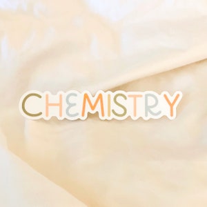 Chemistry sticker - college major stickers