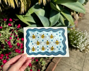 Bumblebee Painting/Art Print - Original Artwork - Mixed Media